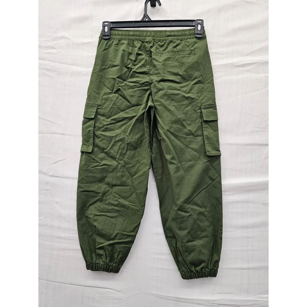 Art Class Boys Green Cargo Jogger Pants Reinforced Knee Size 12 NWT 332060035